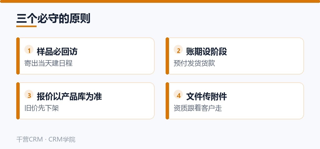 三个必守的原则
